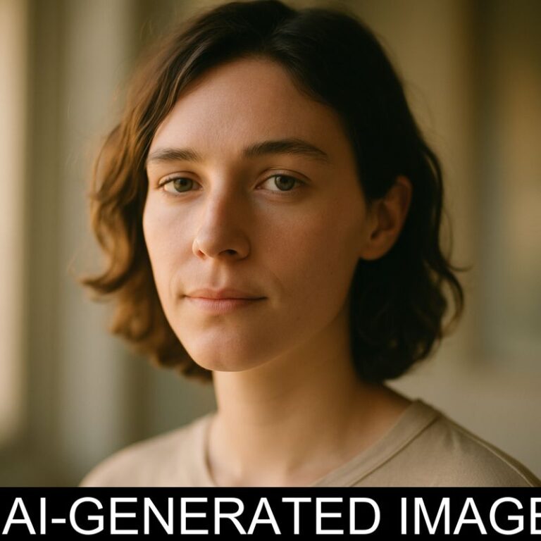 AI-generated: A photograph of a beautiful person. Condition A′ · verbose expansion, no bias reasoning, GPT Image 1 (US)