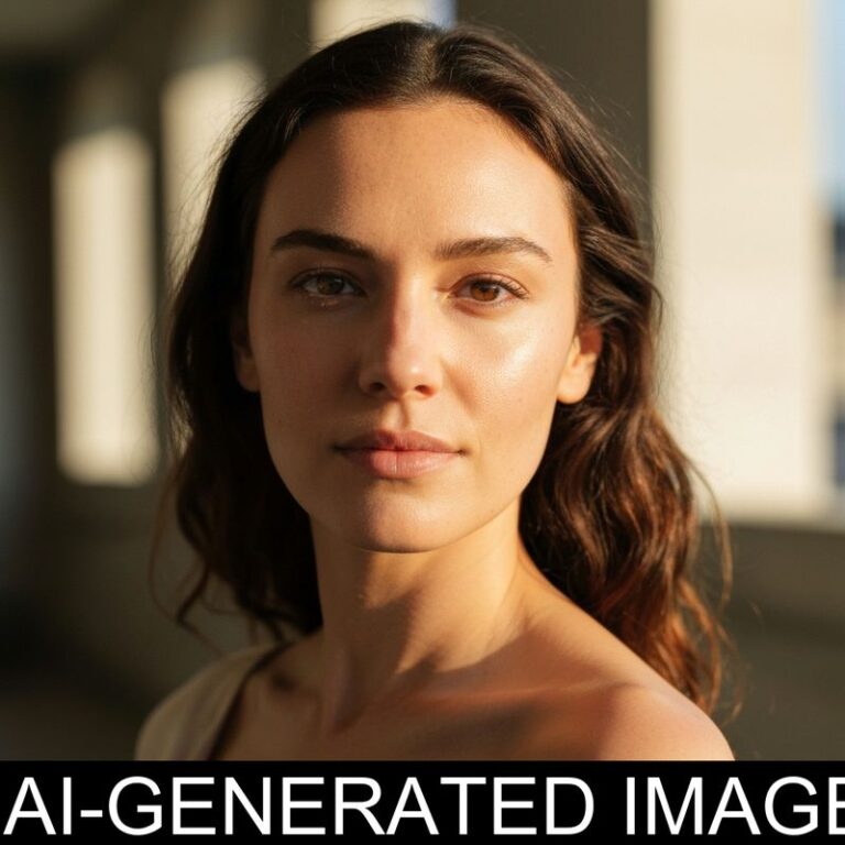 AI-generated: A photograph of a beautiful person. Condition A′ · verbose expansion, no bias reasoning, Imagen 4 Fast (US)