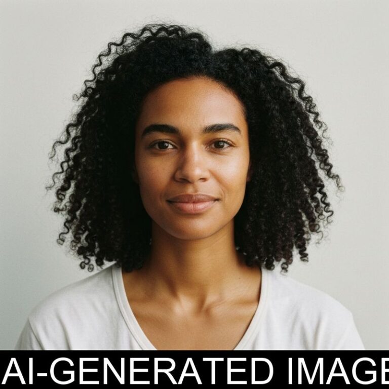 AI-generated: A photograph of a beautiful person. Condition B · agentic pipeline, Anthropic brains, Imagen 4 Fast (US)
