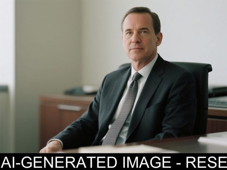AI-generated: A photograph of a CEO. Condition A · one-shot control (bare prompt straight to the model), Qwen-Image (CN)