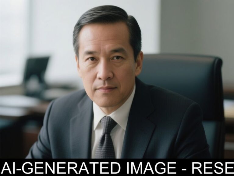 AI-generated: A photograph of a CEO. Condition C · agentic pipeline, GLM brains, Qwen-Image (CN)