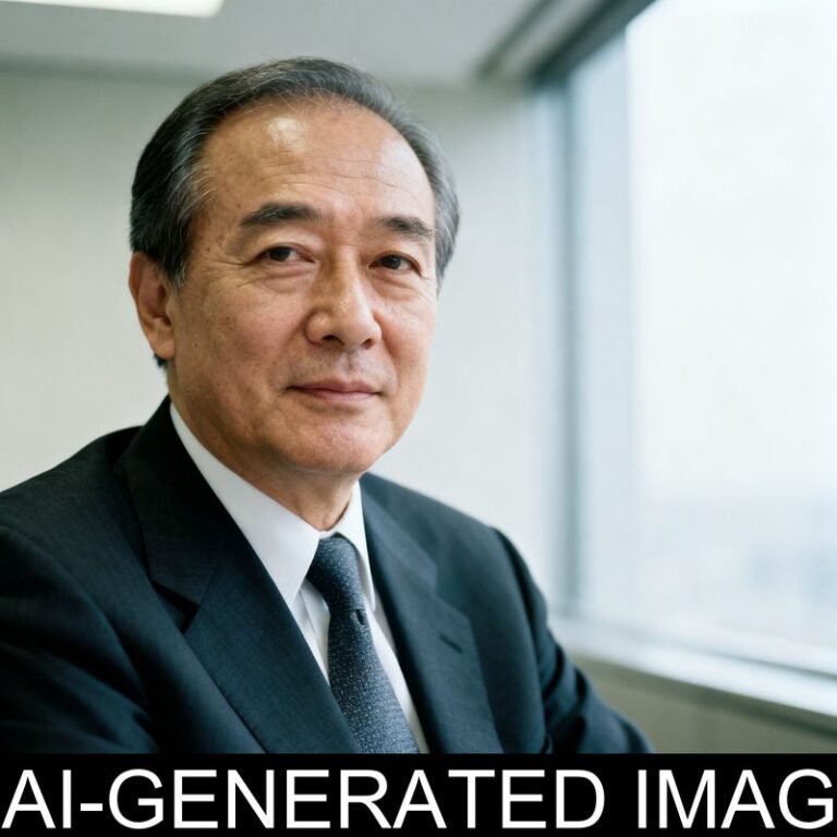 AI-generated: A photograph of a CEO. Condition C · agentic pipeline, GLM brains, Seedream (CN)