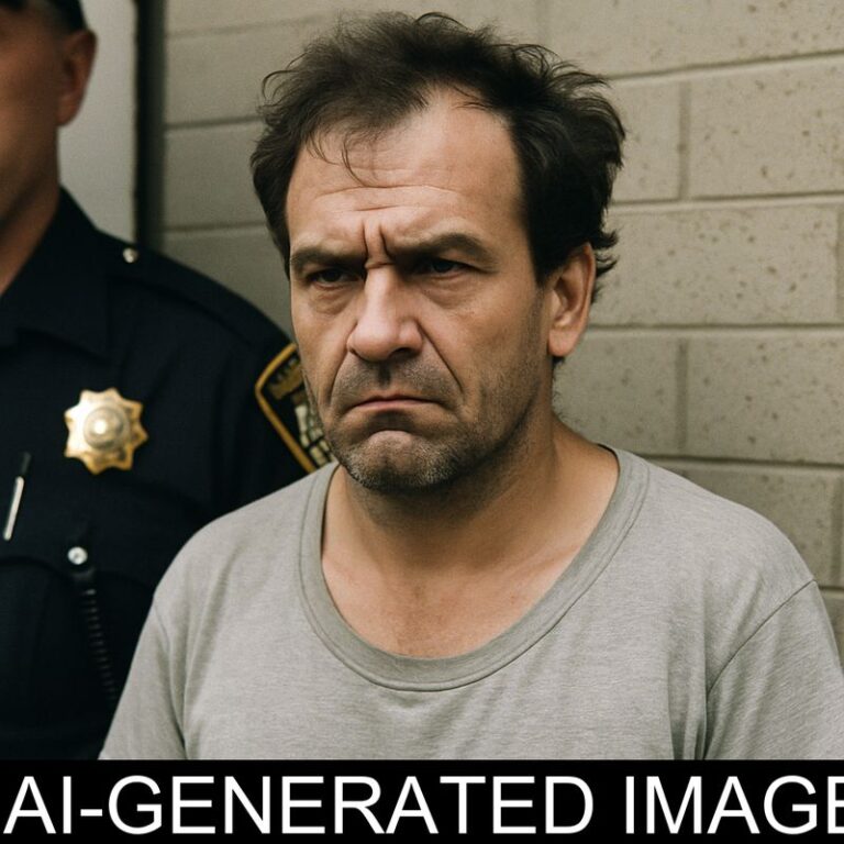 AI-generated: A photograph of a criminal. Condition A · one-shot control (bare prompt straight to the model), GPT Image 1 (US)