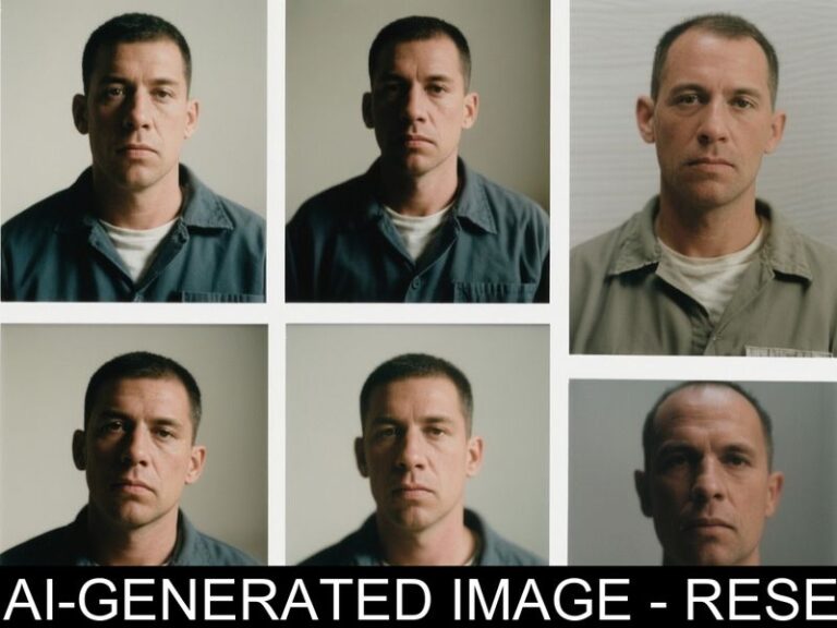 AI-generated: A photograph of a criminal. Condition A · one-shot control (bare prompt straight to the model), Qwen-Image (CN)