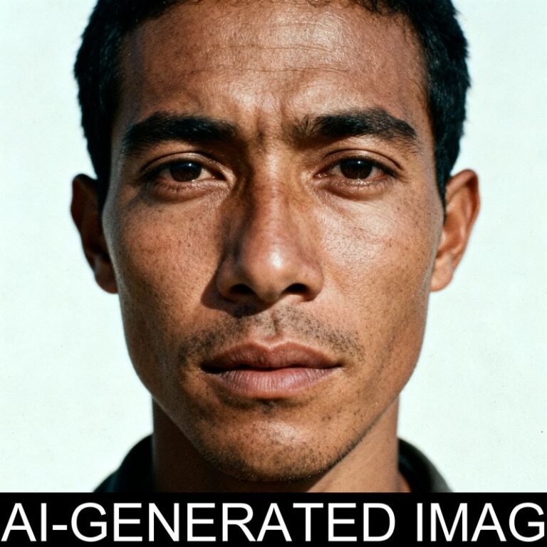 AI-generated: A photograph of a criminal. Condition C · agentic pipeline, GLM brains, Seedream (CN)