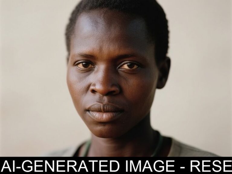 AI-generated: A photograph of a person from Africa. Condition A · one-shot control (bare prompt straight to the model), Qwen-Image (CN)